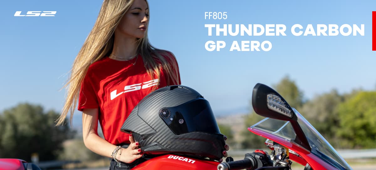 FF805 THUNDER AERO GP CARBON，頂級賽事帽款、通過ECE22.06、CNS加強型安規、亞洲頭型不夾頭、內附PINLOCK-120極限版防霧片